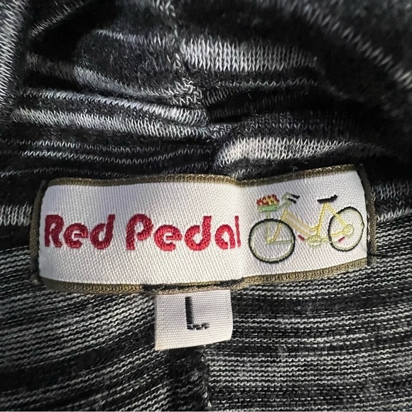 Red Pedal - Womens Black & Gray Tank Cover up, no closure size:Large - Picture 2 of 3